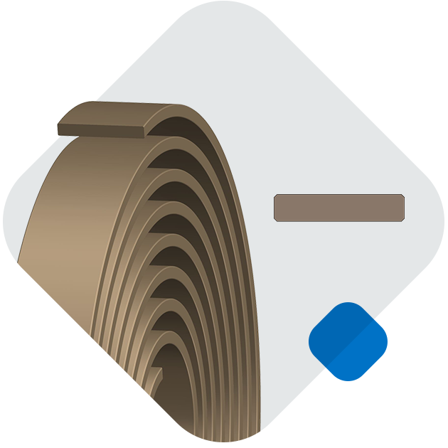 Hallite密封青铜填充 PTFE导向带