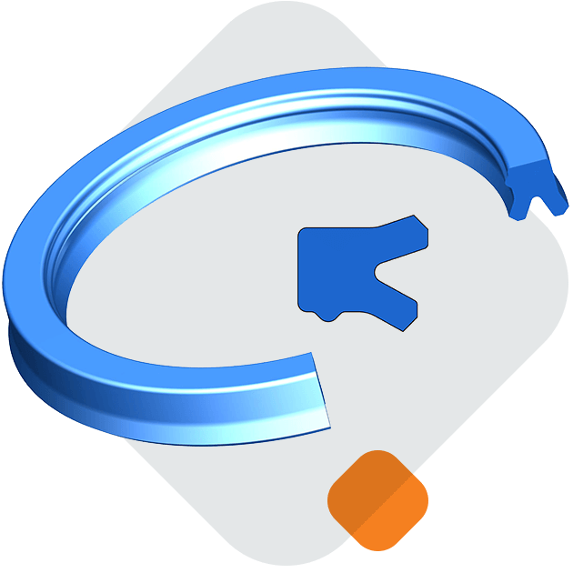 Hallite密封带橡胶织物 U 形圈